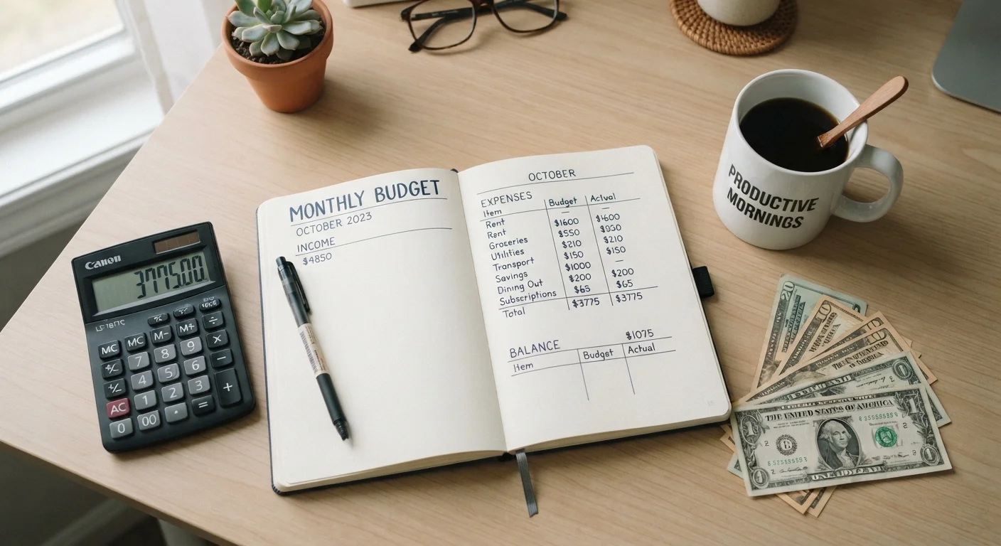 Your First Monthly Budget: A Ground-Up Guide for Complete Beginners